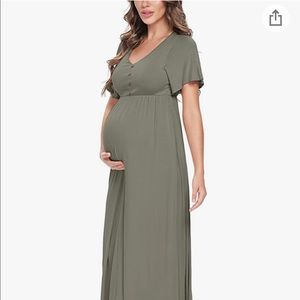 NWOT Sage Maternity Maxi Dress